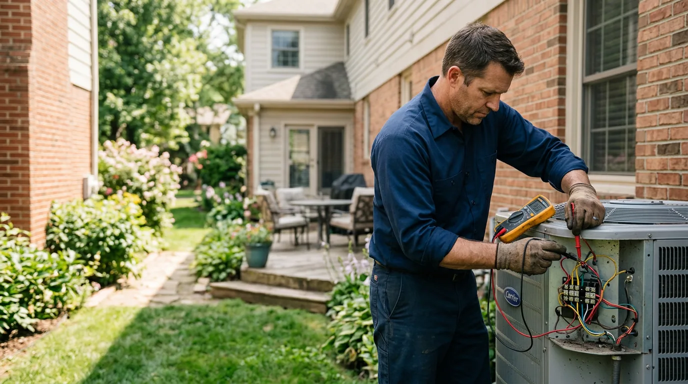 HVAC technician working near Kaw City, OK